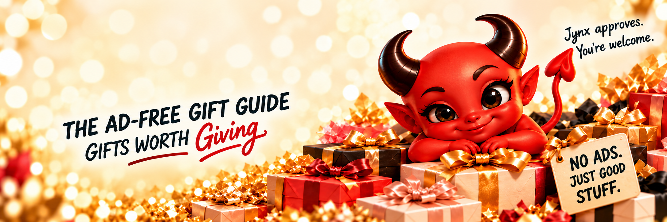 The ad-free gift guide. Gifts worth giving. Jynx approves. You're welcome. No ads. Just good stuff.
